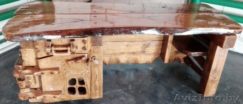 Большой письменный стол - BOSS - из массива ДУБА  - Изображение #4, Объявление #1484086