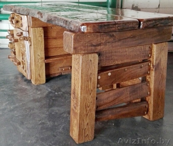 Большой письменный стол - BOSS - из массива ДУБА  - Изображение #6, Объявление #1484086