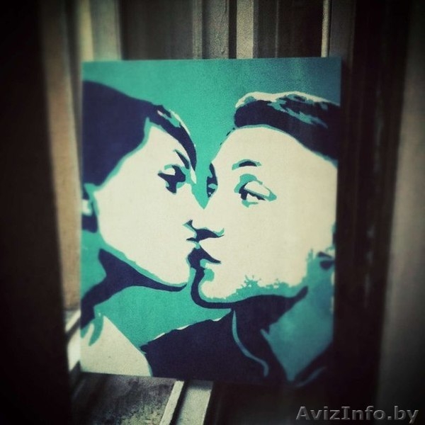 Портреты, Поп Арт портрет  на холсте по фото - Изображение #4, Объявление #1492077