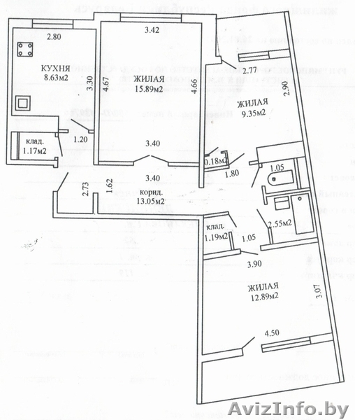 Продажа 3-х комнатной квартиры, г. Минск, ул. Плеханова, дом 52-1 - Изображение #10, Объявление #1508503