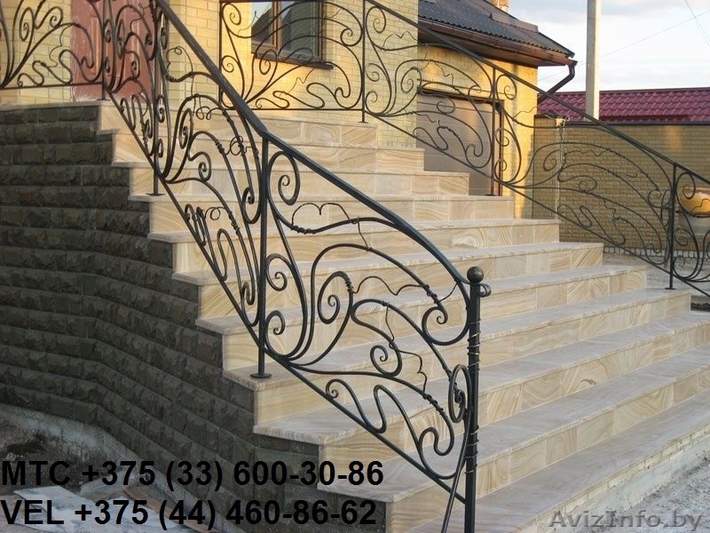 ковка, ворота, ограда, лестница, козырек, решетка, перила, навес, мангал, арка - Изображение #9, Объявление #1426581