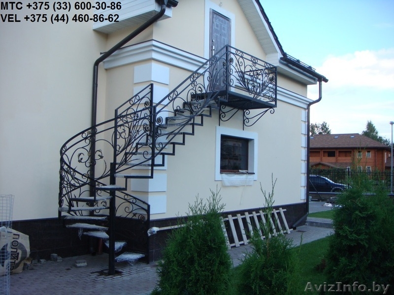 ковка, ворота, ограда, лестница, козырек, решетка, перила, навес, мангал, арка - Изображение #10, Объявление #1426581