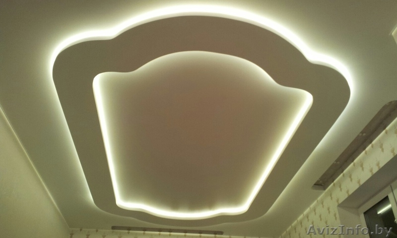 Натяжные потолки,многоуровневые любой сложности,резные потолки - Изображение #3, Объявление #1519045