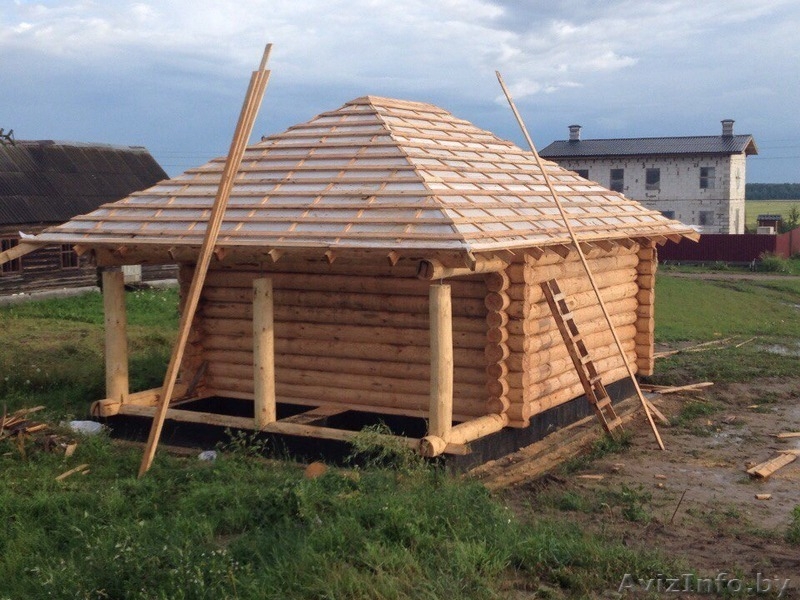 Срубы из бруса и круглого бревна ручной рубки - Изображение #1, Объявление #1516618