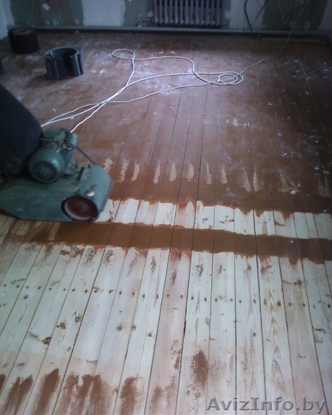 Шлифовка паркетных дощатых полов. Снятие краски.          - Изображение #6, Объявление #1344145