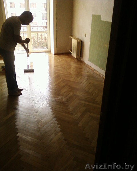 Шлифовка паркетных дощатых полов. Снятие краски.          - Изображение #8, Объявление #1344145