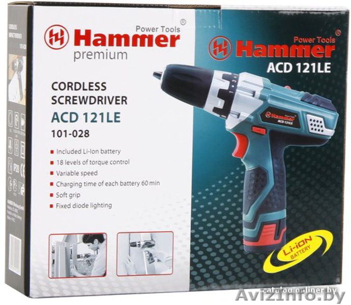 Дрель-шуруповерт Hammer ACD121LE Premium Минск - Изображение #2, Объявление #1539735