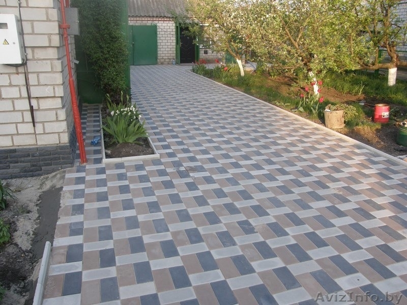 Выполним благоустройство территории:укладка тротуарной плитки, отмостка, дорожк - Изображение #3, Объявление #1544557