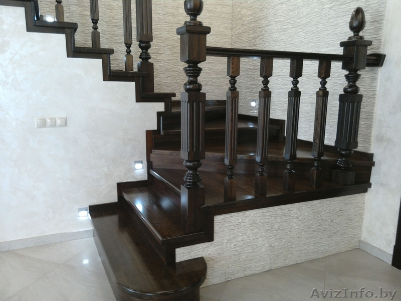 Элитные деревянные лестницы из любых пород древесины - Изображение #1, Объявление #1559647