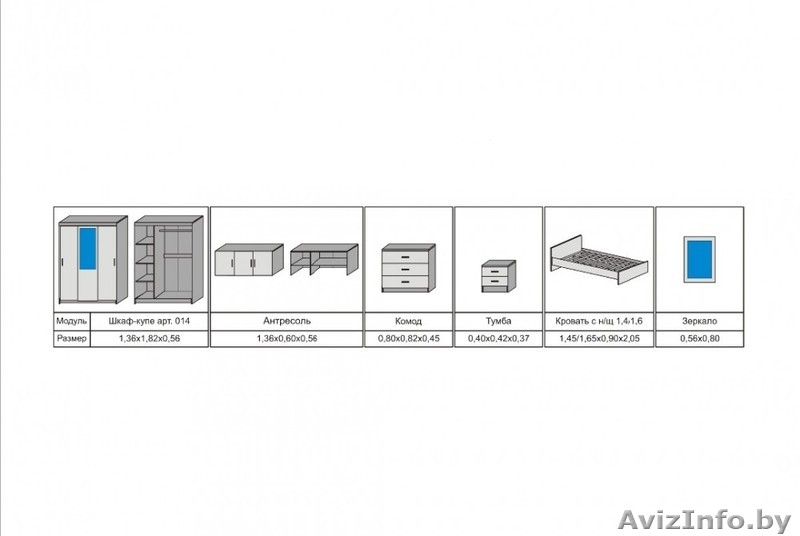 Мебель для спальни Онтарио - Изображение #4, Объявление #1568585
