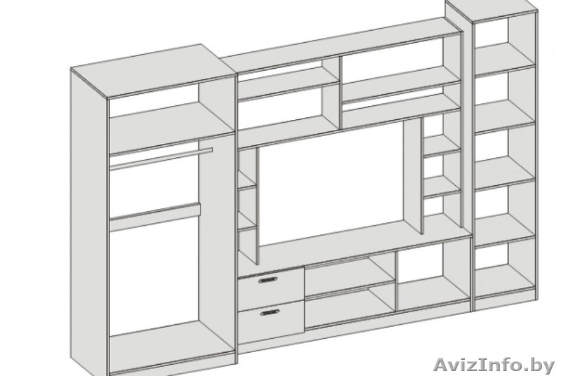 Стенка-горка в гостиную Флора (270см) - Изображение #3, Объявление #1568793