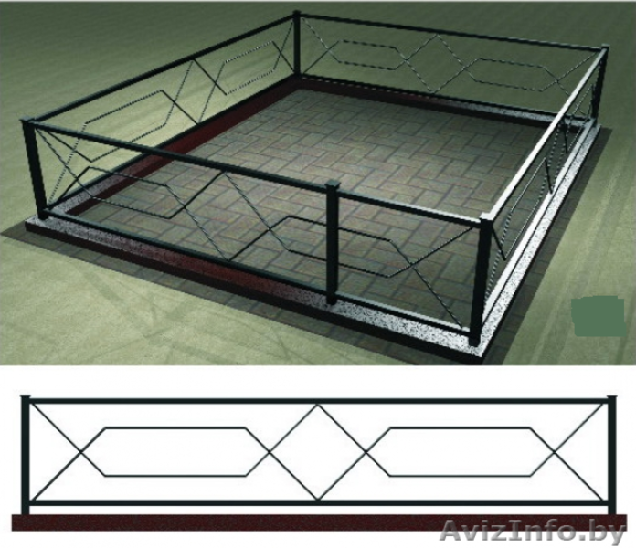 металлическая ограда ритуальная - Изображение #4, Объявление #1576348