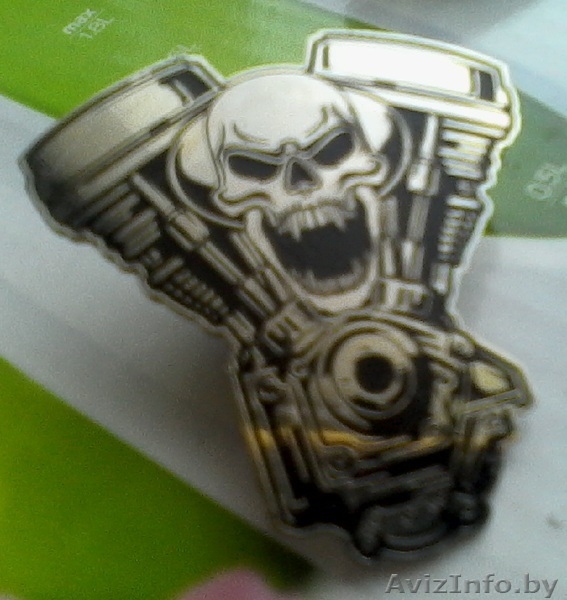 Значок для байкеров-мотоциклистов металлический     - Изображение #3, Объявление #1576349