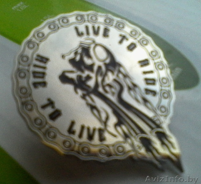 Значок для байкеров-мотоциклистов металлический     - Изображение #4, Объявление #1576349