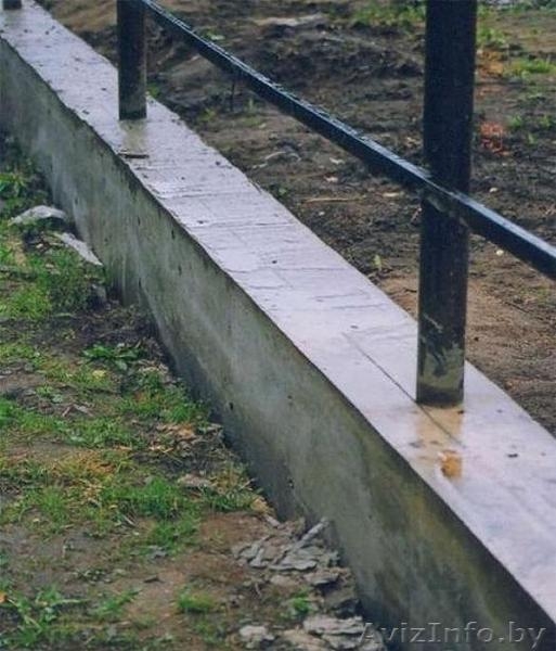   Бетонный фундамент для заборов из профлиста ,камня, кирпича, штакетн - Изображение #5, Объявление #1377412