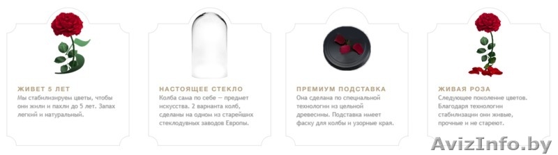 Роза в стеклянной колбе PREMIUM (28 см) - Изображение #3, Объявление #1606641