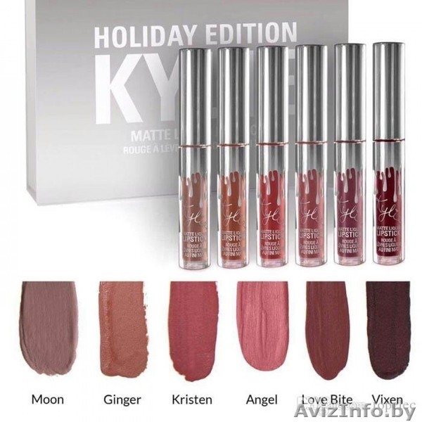 Набор жидких помад Kylie holiday edition 6 шт - Изображение #5, Объявление #1611346