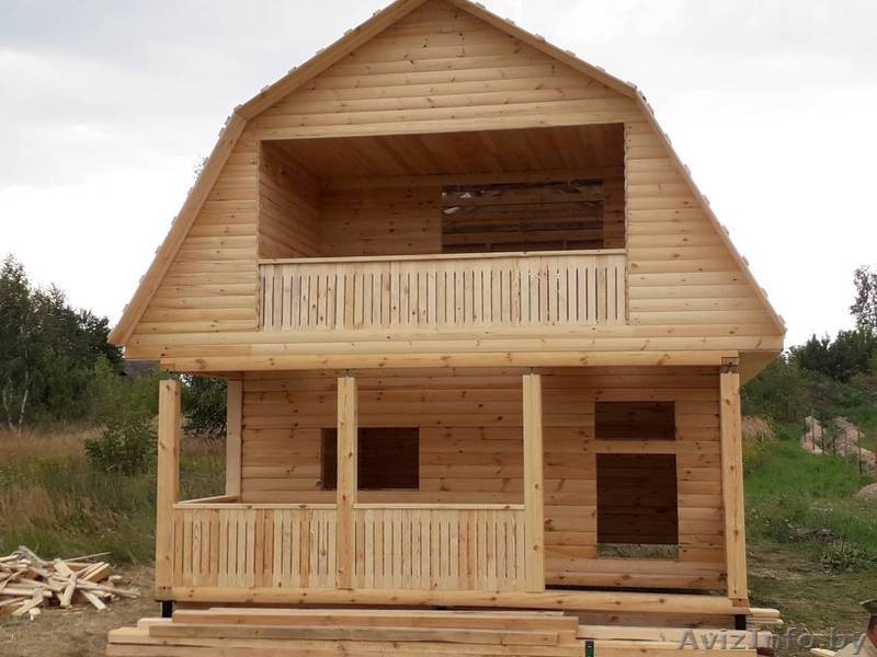 Сруб Дома из бруса Артем 6 × 6 с террасой установка - Изображение #2, Объявление #1613086