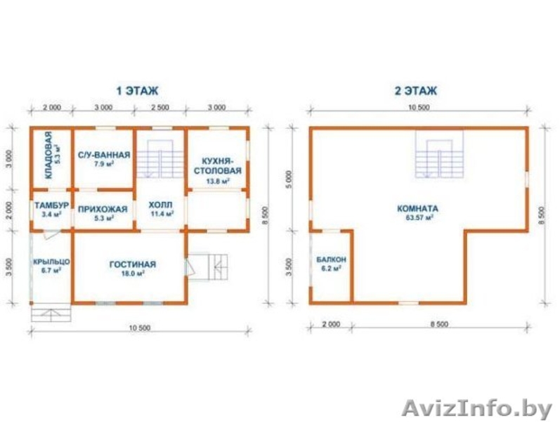 Сруб Дома Мирон 10,5х8,5 м из профилированного бруса - Изображение #4, Объявление #1613106
