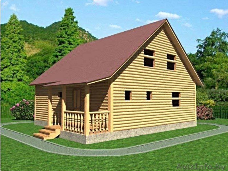 Сруб Дома 8.5 на 9.5 платон из профилированного бруса - Изображение #3, Объявление #1613110