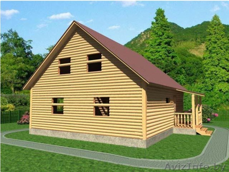 Сруб Дома 8.5 на 9.5 платон из профилированного бруса - Изображение #4, Объявление #1613110