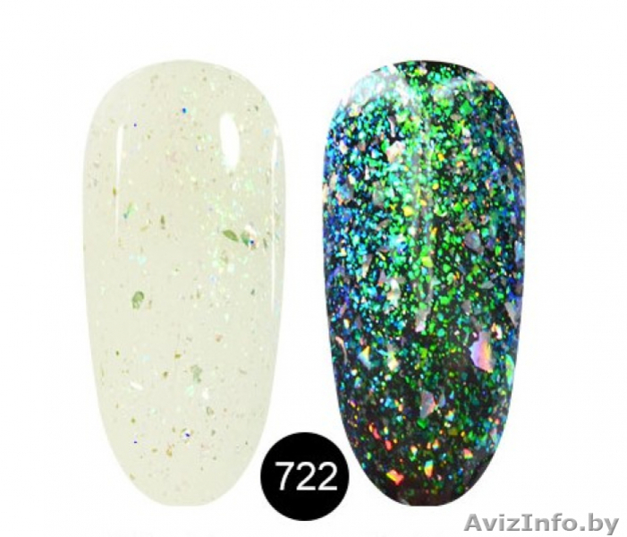 Гель-лак (шеллак) Canni Peacock (с хлопьями) - Изображение #4, Объявление #1612409