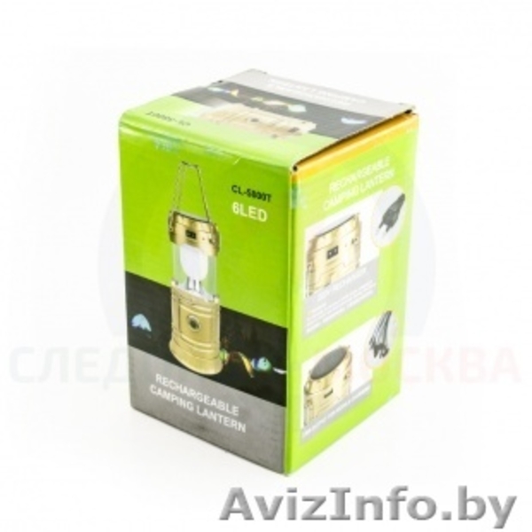 кемпинговый аккумуляторный фонарь CL5800 T с солнечной батареей раздвижной - Изображение #3, Объявление #1610417
