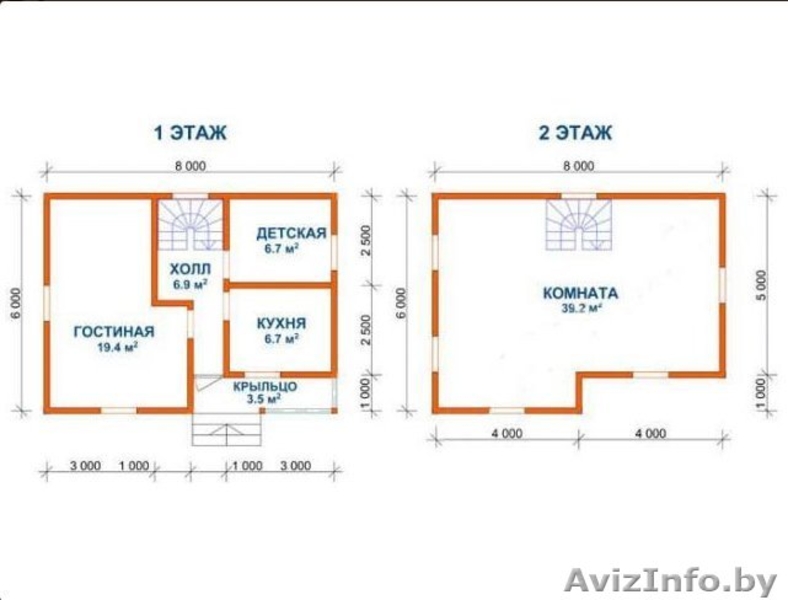 Сруб Дома Юлиан 8х8м из бруса установка в Березино - Изображение #5, Объявление #1613206