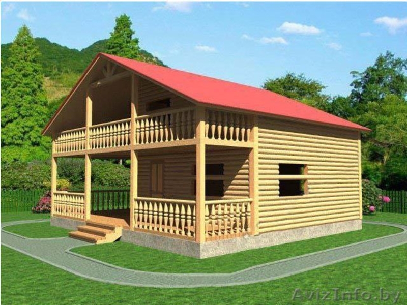 Сруб Дома 9х8 м из бруса Мирослав установка Дзержинск - Изображение #1, Объявление #1613209