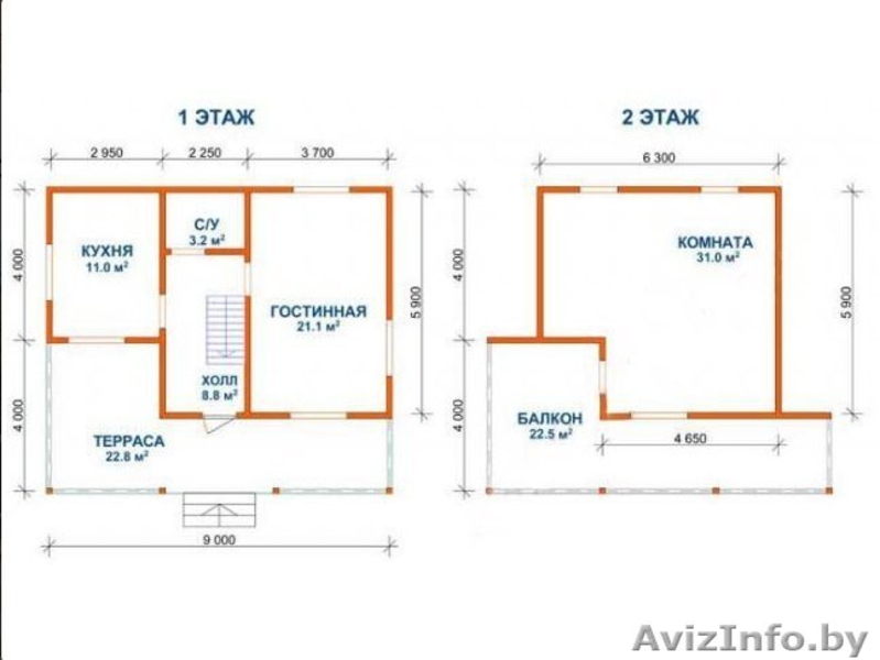 Сруб Дома 9х8 м из бруса Мирослав установка Дзержинск - Изображение #3, Объявление #1613209