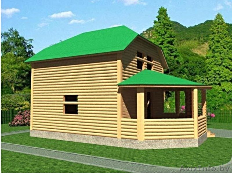 Сруб Дома 6х9 м из бруса Назар установка Любань - Изображение #1, Объявление #1613212
