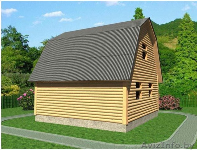 Сруб Дома люсьен 6х6 м из бруса установка Клецк - Изображение #3, Объявление #1613214