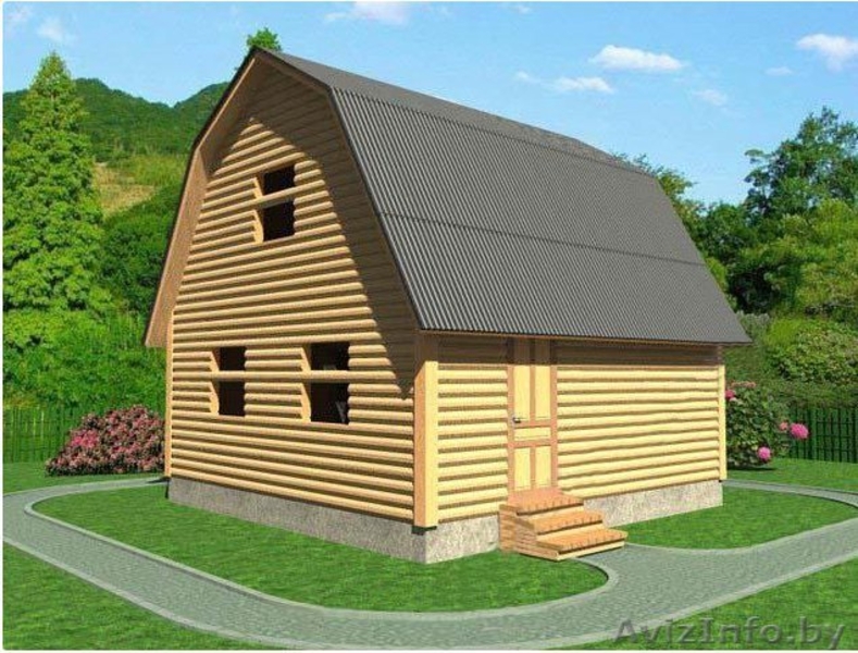 Сруб Дома люсьен 6х6 м из бруса установка Клецк - Изображение #4, Объявление #1613214