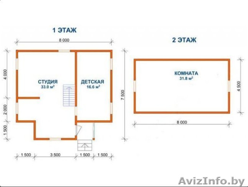 Сруб Дома 8х7.5м из бруса Ираклий установка Крупки - Изображение #4, Объявление #1613216