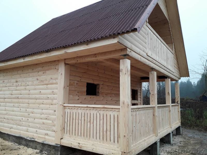 Баня сруб из бруса Офелия 6 × 4 с террасой, установка по Беларуси - Изображение #3, Объявление #1613456