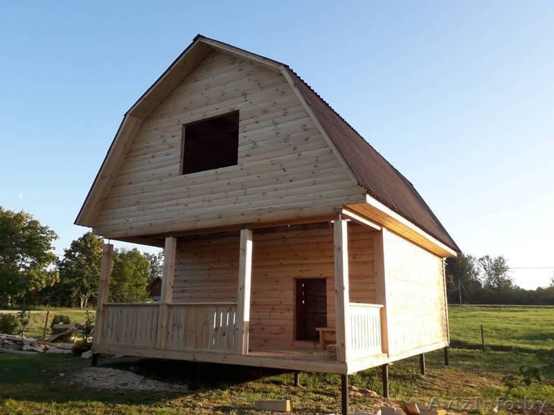 Дом сруб из бруса Алексей 6 × 6 с террасой, установка доставка - Изображение #3, Объявление #1613472