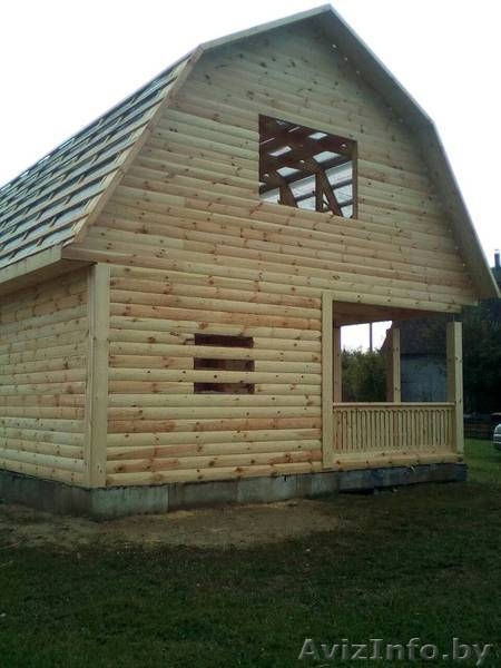 Дом сруб Владимир 9 × 7 с верандой, установка в Городее - Изображение #5, Объявление #1614046
