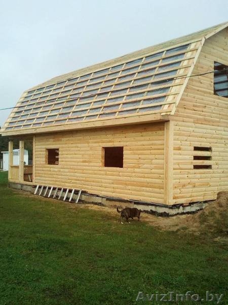 Дом сруб Владимир 9 × 7 с верандой, доставка-установка Копыль - Изображение #3, Объявление #1614261