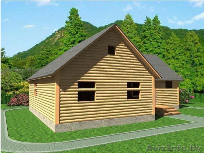 Дом из бруса Викентий 12х9м сруб с установкой-доставкой Минск и район. - Изображение #1, Объявление #1617219
