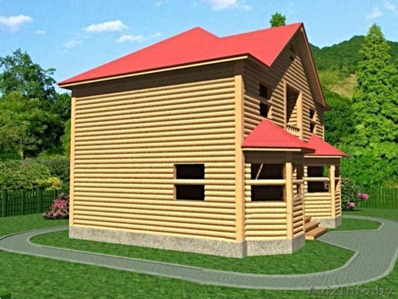 Дом из бруса Бернар 9х7 м сруб с установкой-доставкой Минск и район. - Изображение #2, Объявление #1617220