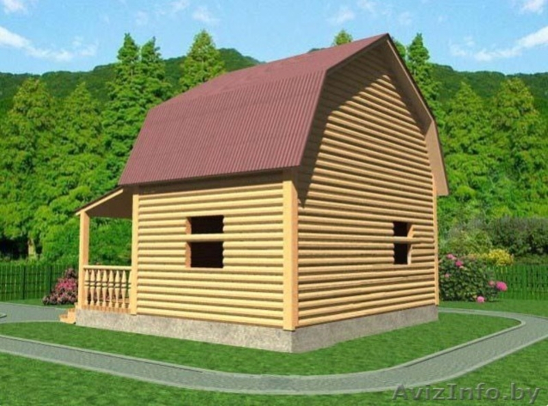 Дом из бруса Витольд 6х6 м сруб с установкой-доставкой Минск и район. - Изображение #1, Объявление #1617222