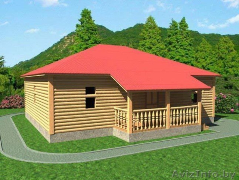 Дом-Баня из бруса Джулия-10х10 Сруб установка-доставка Минск и район - Изображение #1, Объявление #1617237