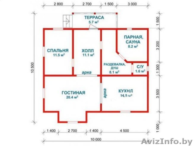 Дом-Баня из бруса Джулия-10х10 Сруб установка-доставка Минск и район - Изображение #5, Объявление #1617237