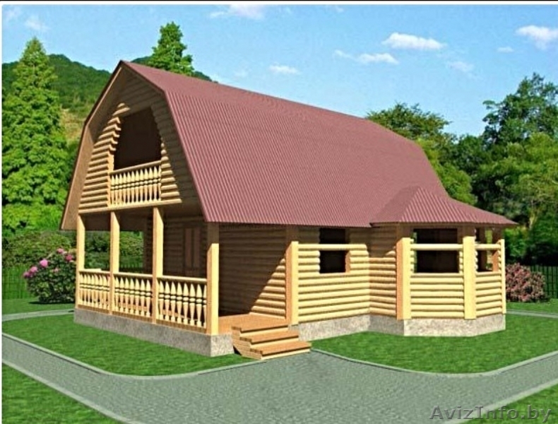 Дом из бруса Егор 6х8 м сруб с установкой Минск и область - Изображение #2, Объявление #1617872