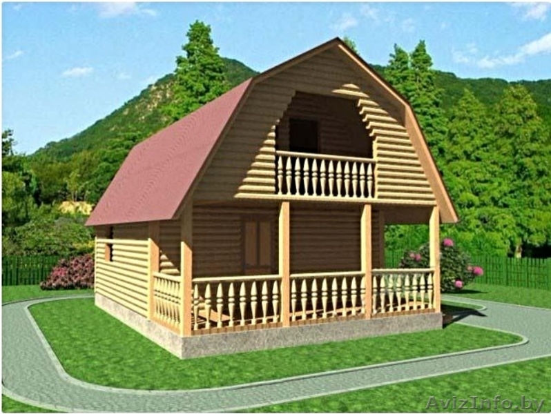 Дом из бруса Егор 6х8 м сруб с установкой Минск и область - Изображение #1, Объявление #1617872