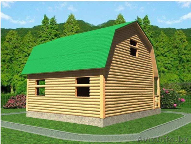 Дом из бруса Даниил 6х6 м сруб с установкой Минск и область - Изображение #3, Объявление #1617973
