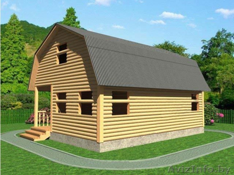 Дом из бруса сруб Петр 6х8 установка Воложинский район - Изображение #3, Объявление #1618459
