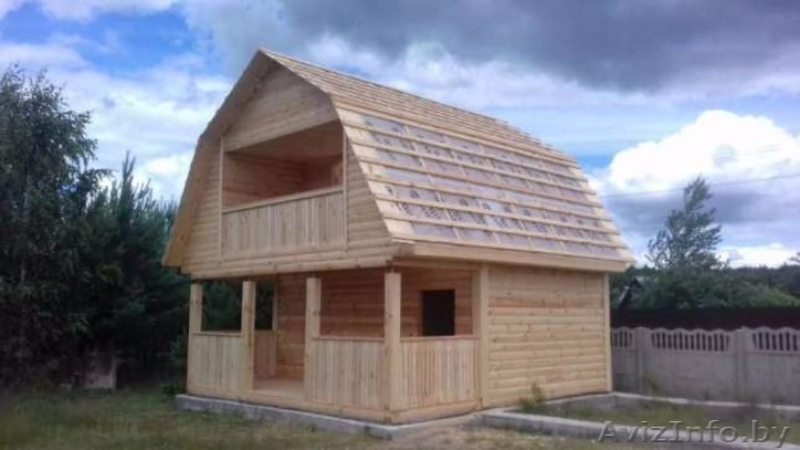 Дом Верона сруб 6х6 из бруса с установкой Минский район - Изображение #1, Объявление #1618465