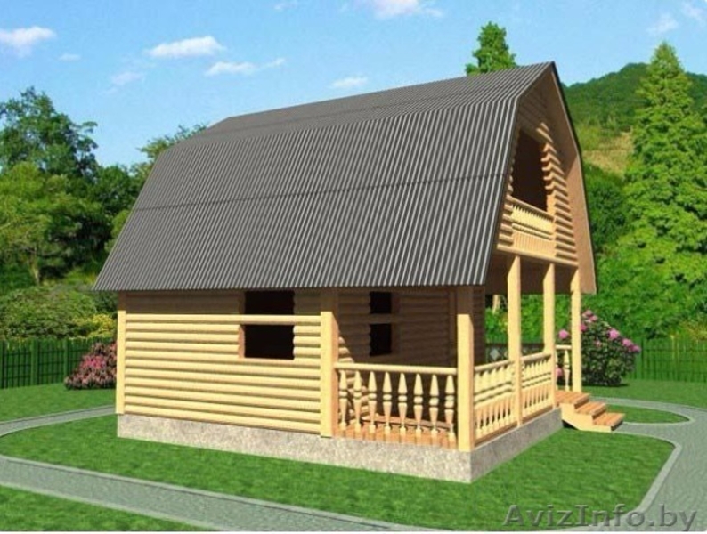 Дом из бруса Арсений 6х6 сруб установка Узденский район - Изображение #2, Объявление #1618477