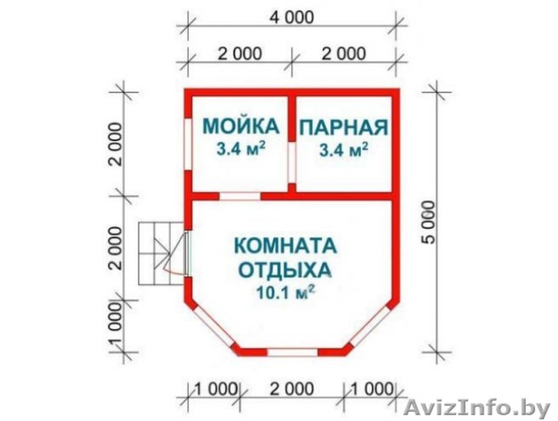Сруб Бани из бруса Ника 4х5 доставка- установка - Изображение #4, Объявление #1620695